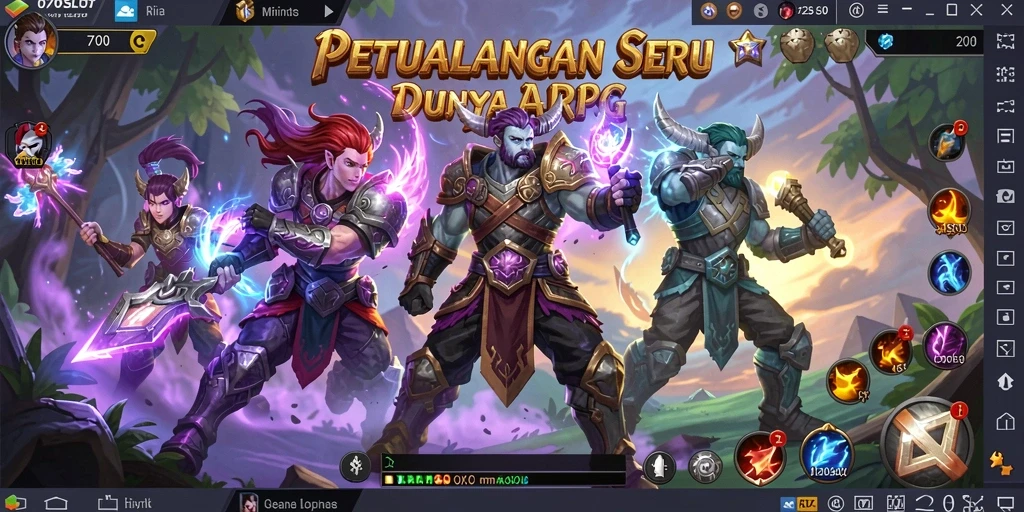 Tangkapan layar menunjukkan pertarungan epik di dunia 070SLOT.