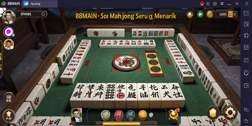 Tampilan grafis memukau dalam permainan Mahjong 88MAIN.