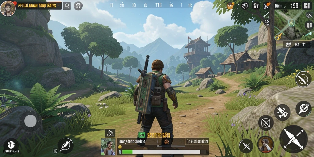 Tampilan gameplay Open World yang mengagumkan di 9SL.