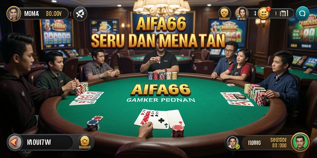 Tampilan menarik dari gameplay Poker di AIFA66.