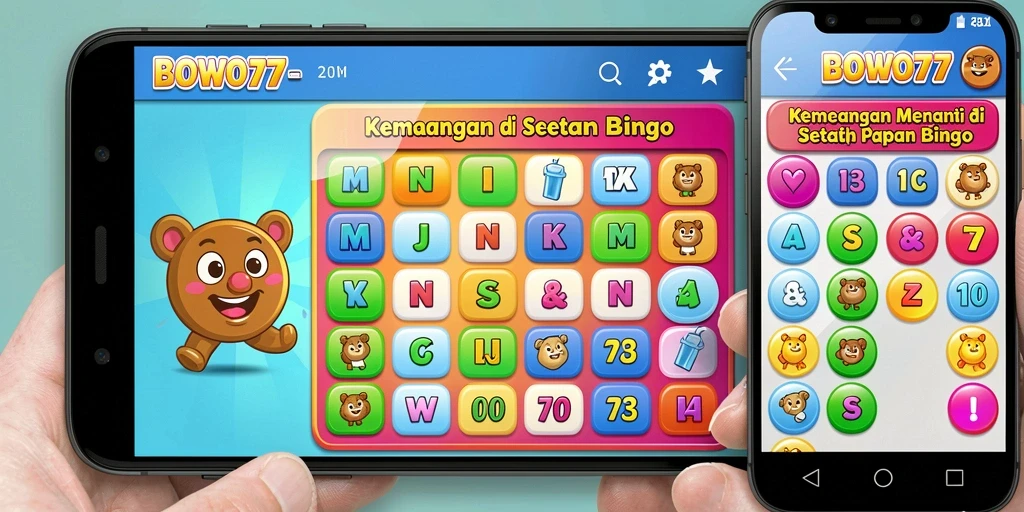 Screenshot BOWO77 menampilkan keseruan permainan Bingo yang menegangkan.