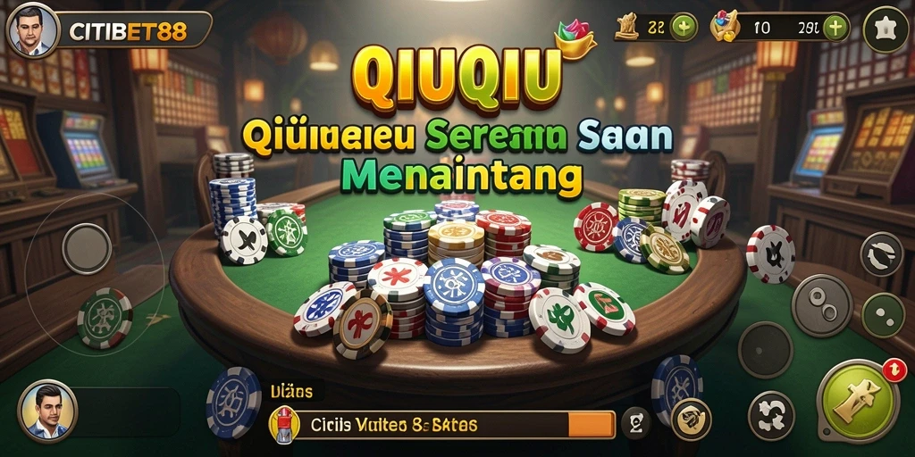 Tampilan gameplay QiuQiu yang mendebarkan di CITIBET88.