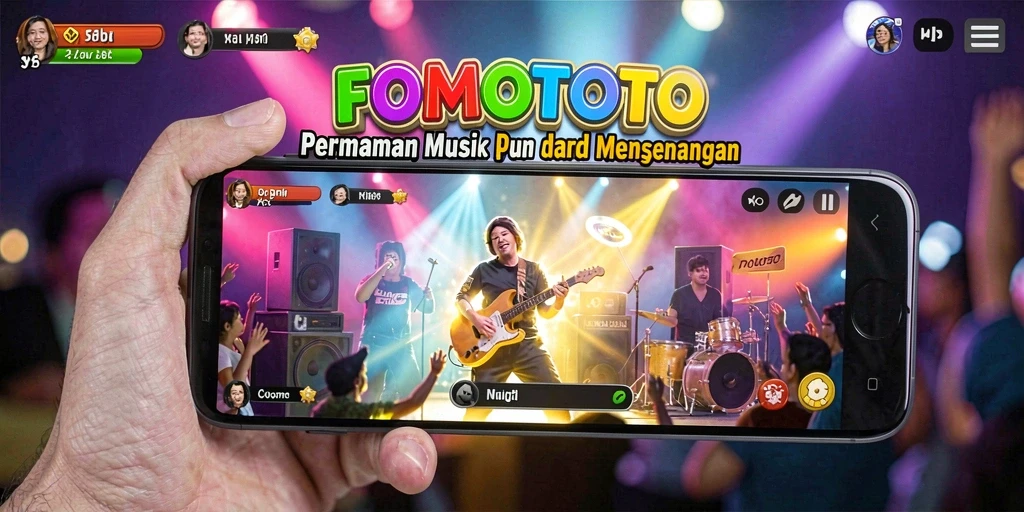 Tampilan gameplay FOMOTOTO yang interaktif dan mengasyikkan.