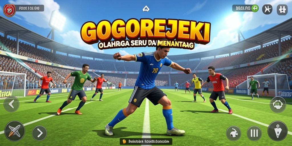 Screenshot gameplay GOGOREJEKI menampilkan aksi seru dari berbagai cabang olahraga.