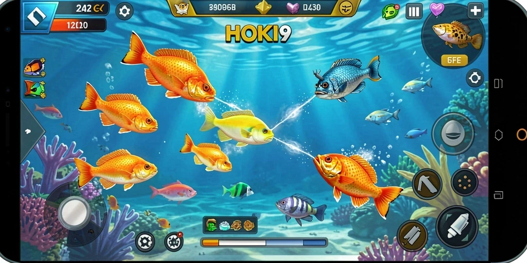 Screenshot HOKI9 menampilkan keseruan dalam berburu ikan.
