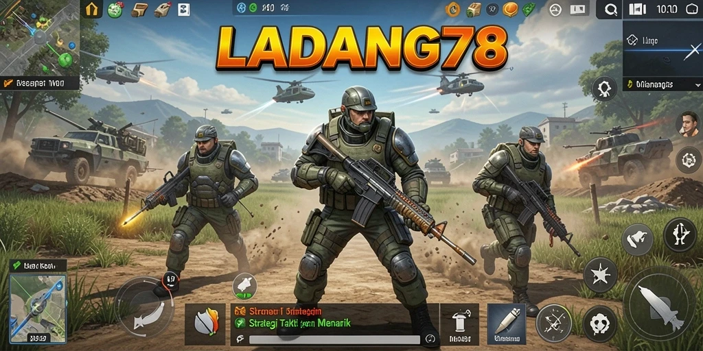 Screenshot gameplay LADANG78 menampilkan aksi strategi yang mendebarkan.