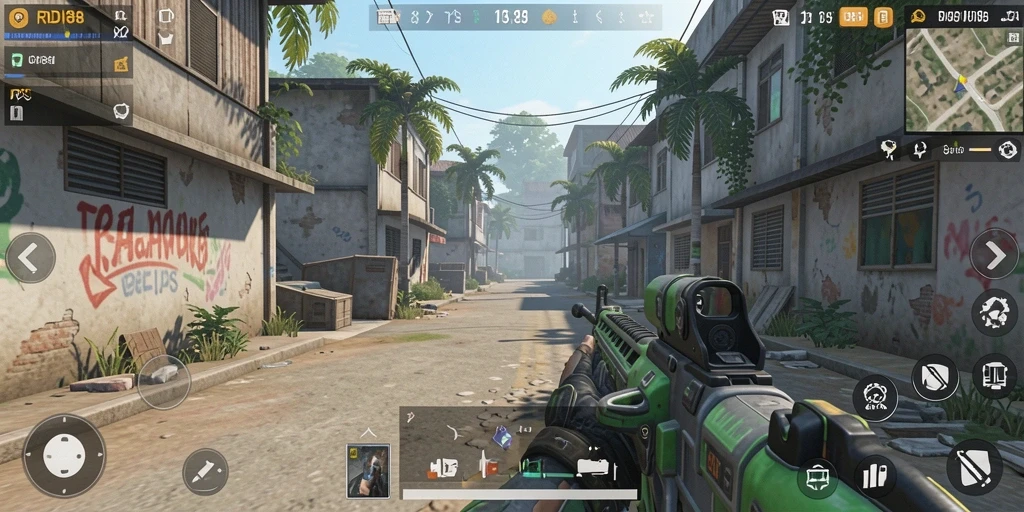 Tangkapan layar utama RDI88 menampilkan aksi penuh ketegangan dalam gameplay TPS.