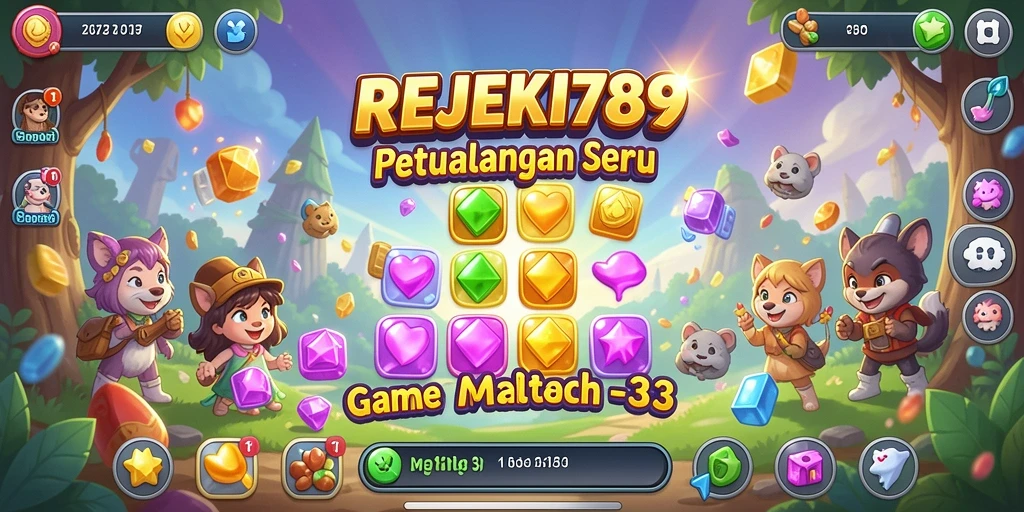 Tampilan gameplay seru dalam REJEKI789 dengan grafis warna-warni.
