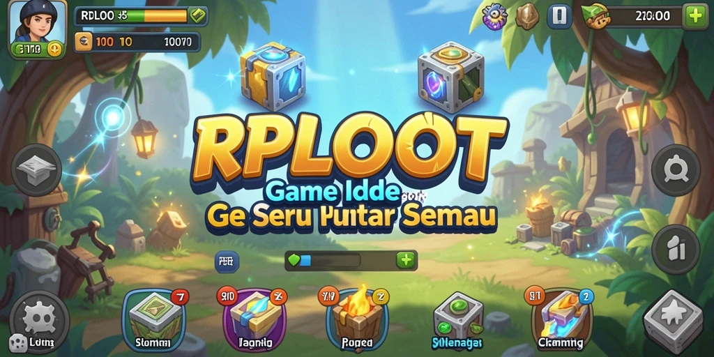 Tampilan gameplay RPLOOT yang memukau dan penuh warna.