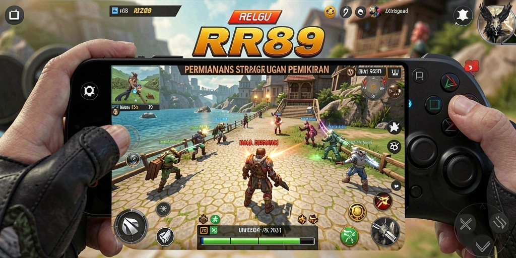 Screenshot gameplay menunjukkan pertempuran strategis yang mendebarkan.