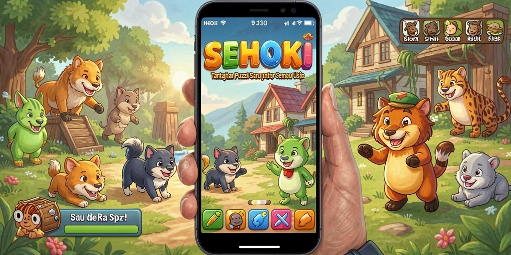 Gameplay SEHOKI yang mengasyikkan dan penuh tantangan.