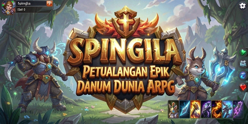 Tampilan penuh aksi dari gameplay ARPG SPINGILA yang mendebarkan.