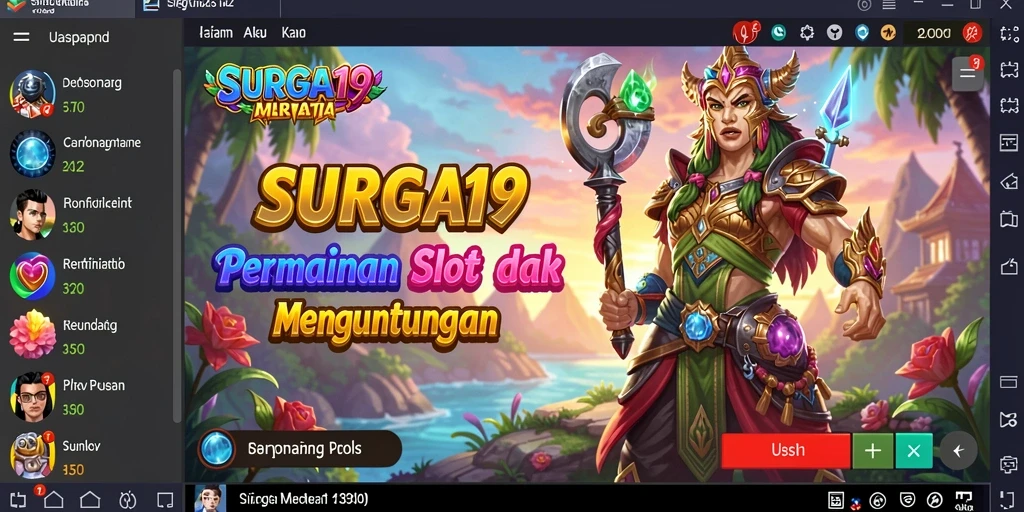 Gameplay seru dalam SURGA19 dengan grafis menawan dan fitur menarik.
