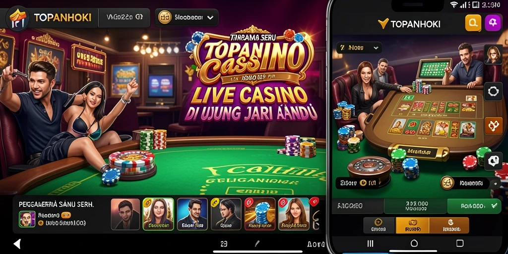 Tampilan screenshot gameplay seru di TOPANHOKI Live Casino.