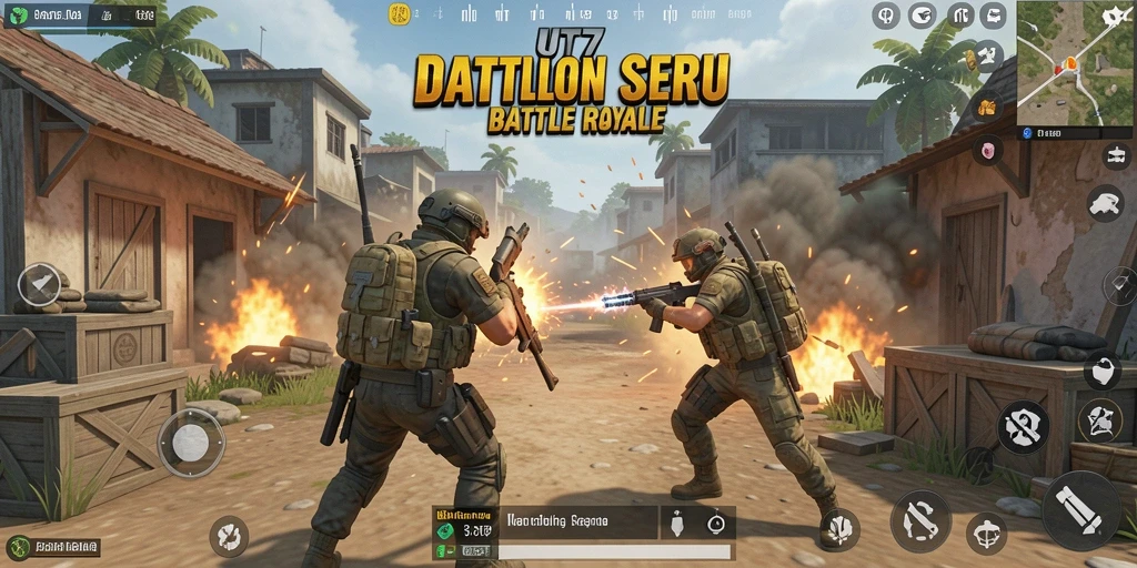 Tampilan gameplay intens dalam UT77, dengan aksi pertempuran mengesankan.
