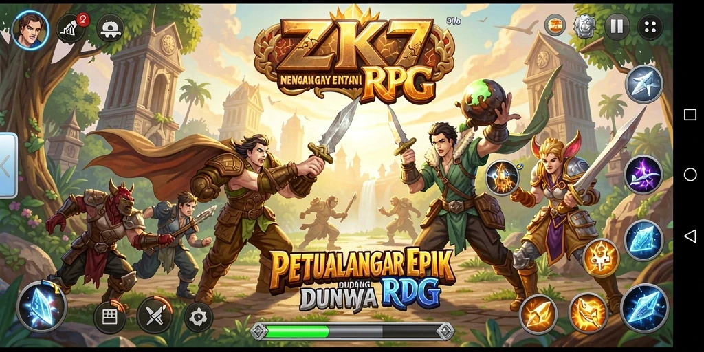Tampilan gameplay ZK7 yang menakjubkan dan seru.